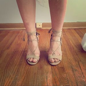 Strappy Nude Heels